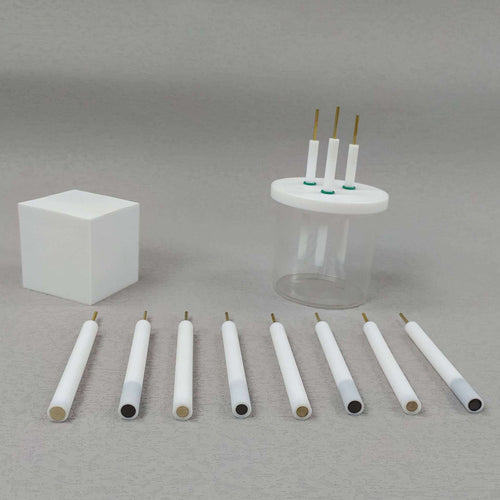 3 mm Metall disk working electrodes with PTFE rod-Labxsci