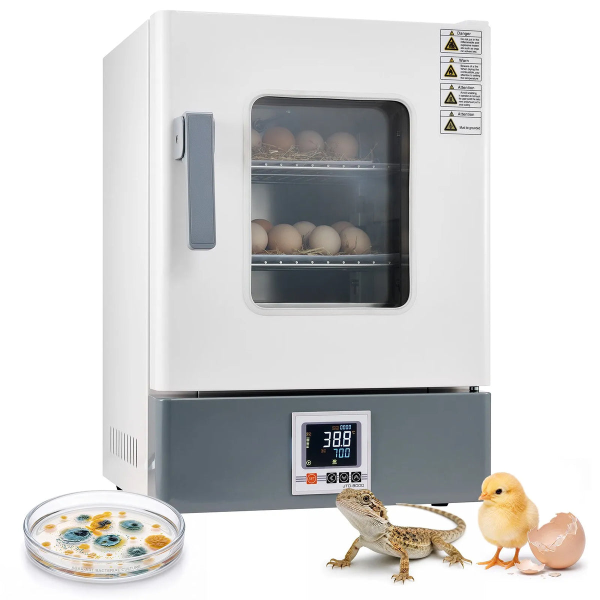 5.3 Gal / 20 L Microbiological Lab Incubator, for Petri Dishes, Constant Temp.