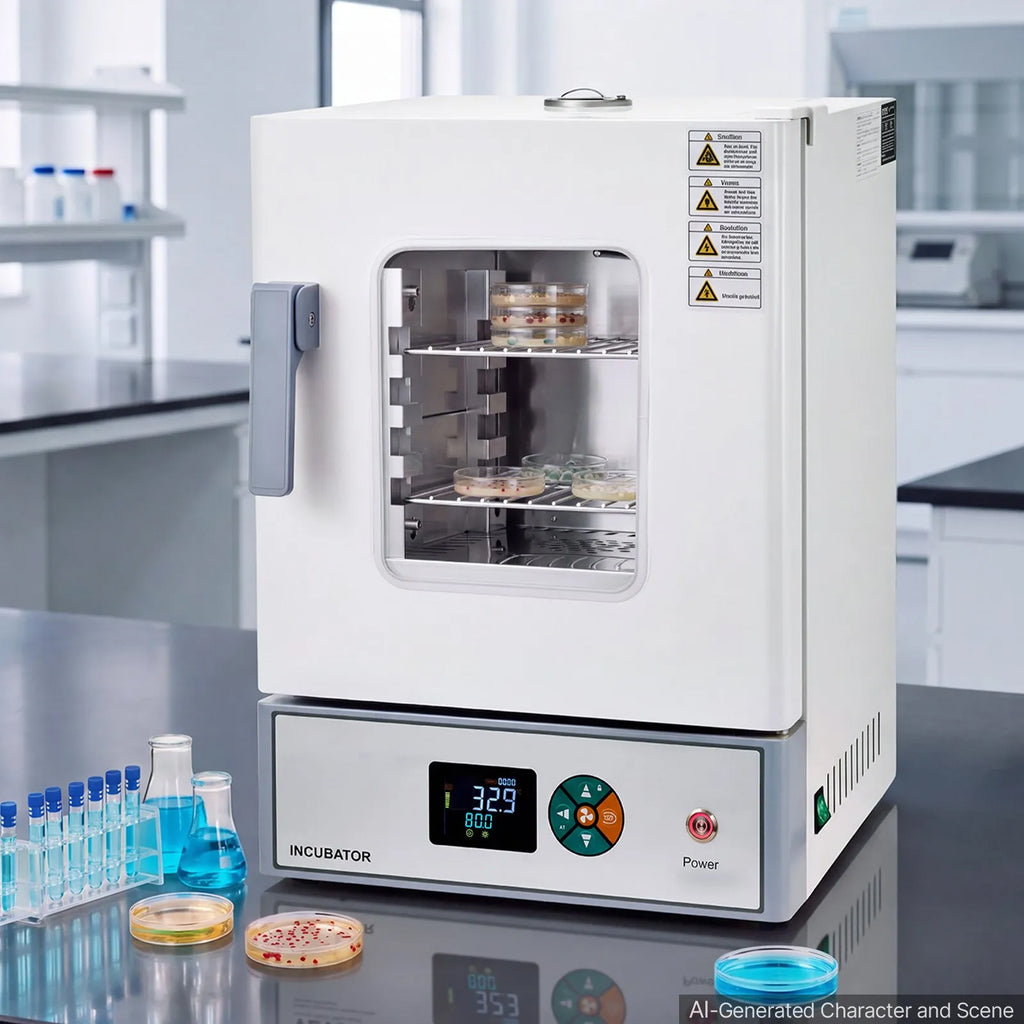 Lab Incubator 5.3 Gal / 20 L with Adjustable Air Circulation, For Petri Dishes