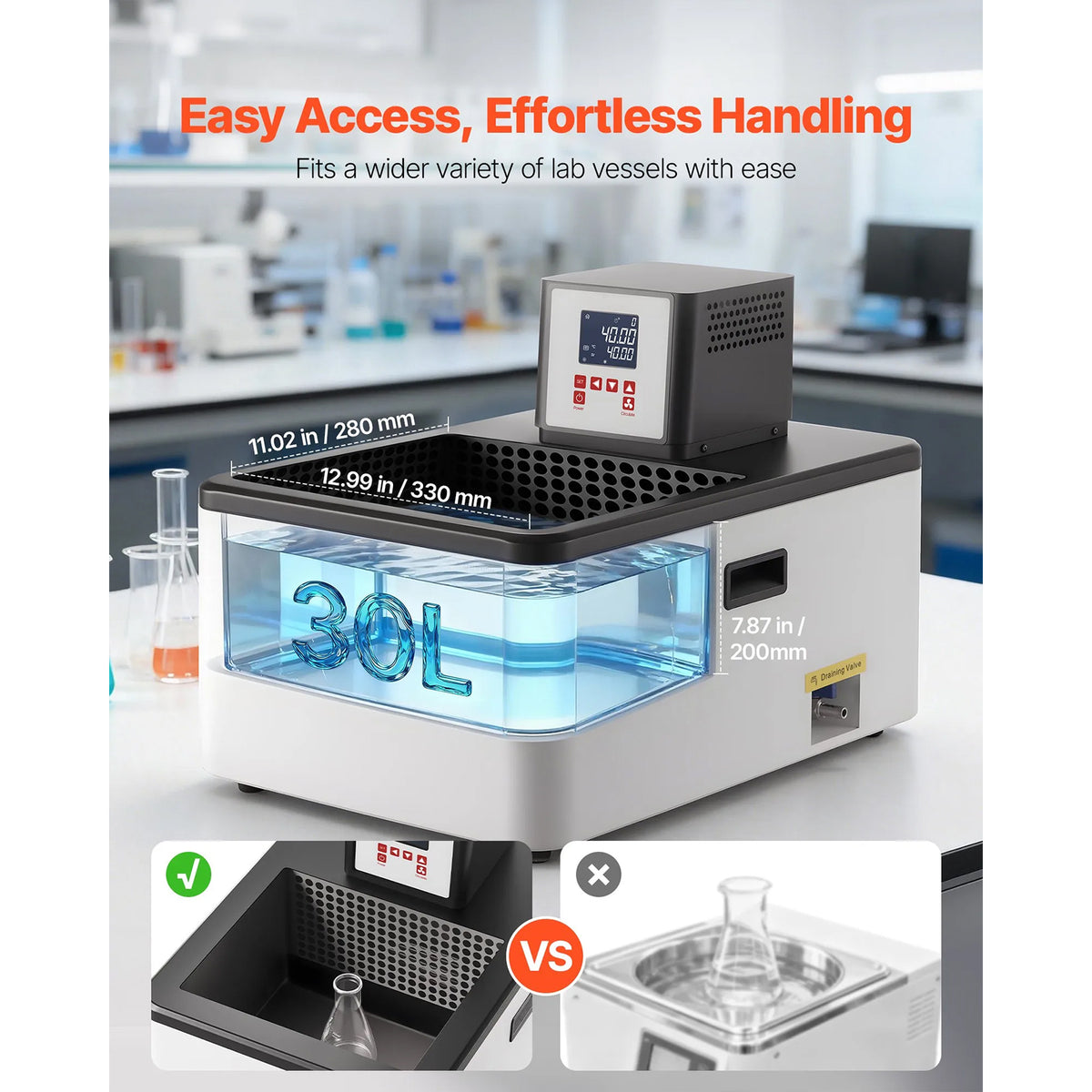 High-Temperature Circulating Oil Bath, Lab Constant Temperature Heating Tank