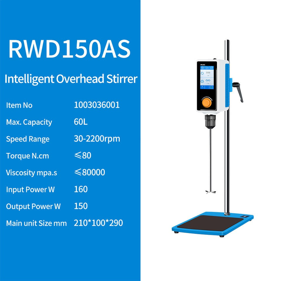 Digital Overhead Stirrer with Touch Screen