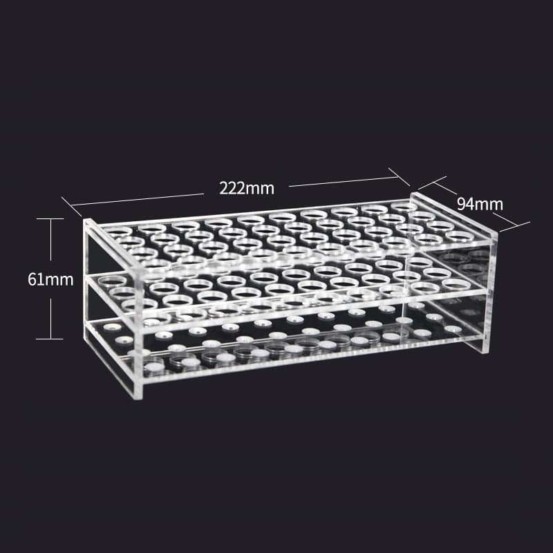 40 slots Test tube stand, PMMA