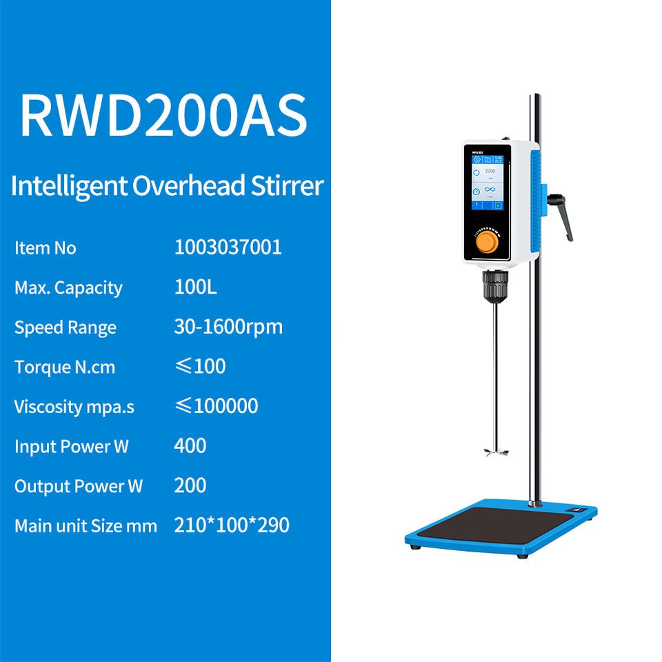 Digital Overhead Stirrer with Touch Screen
