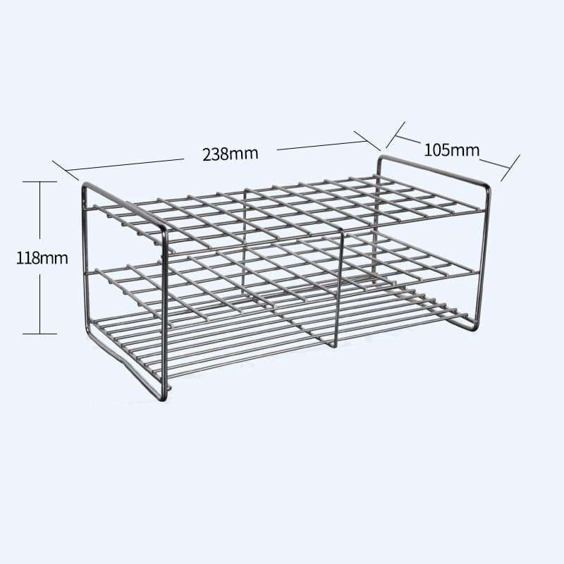 50 slots Test tube stand, stainless steel