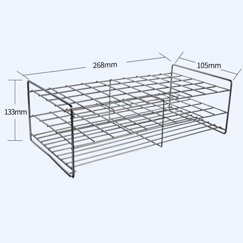 50 slots Test tube stand, stainless steel