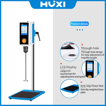 Digital Overhead Stirrer with Touch Screen