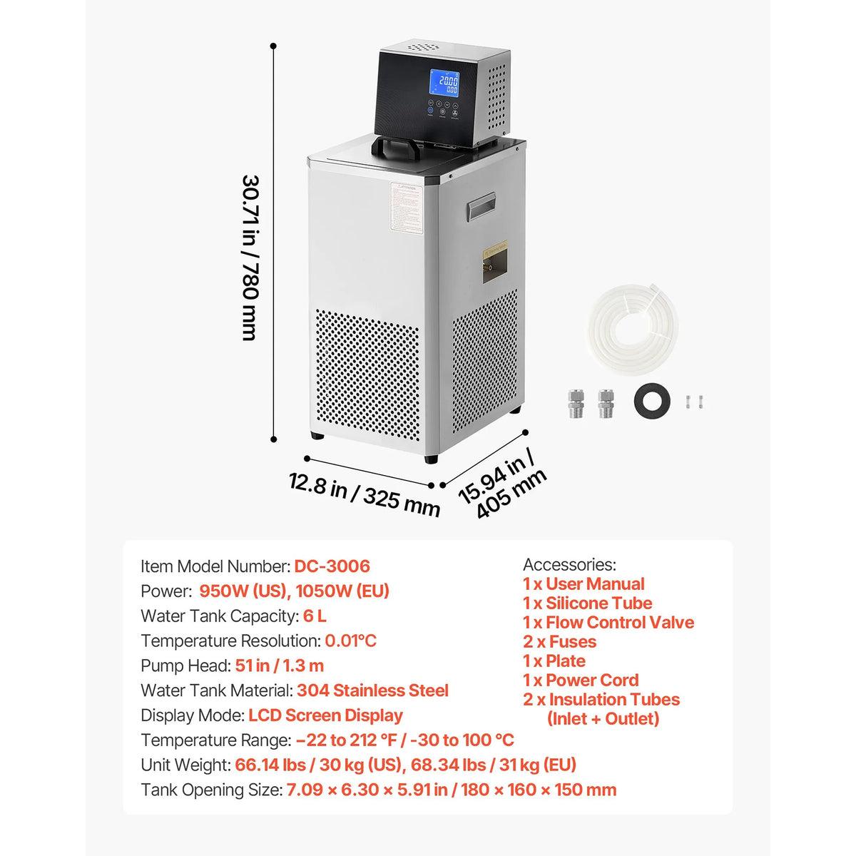 Laboratory Chiller Circulator, Recirculating Chiller Water Bath