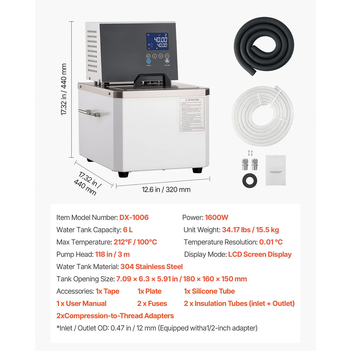 High-Temperature Circulating Oil Bath, Lab Constant Temperature Heating Tank