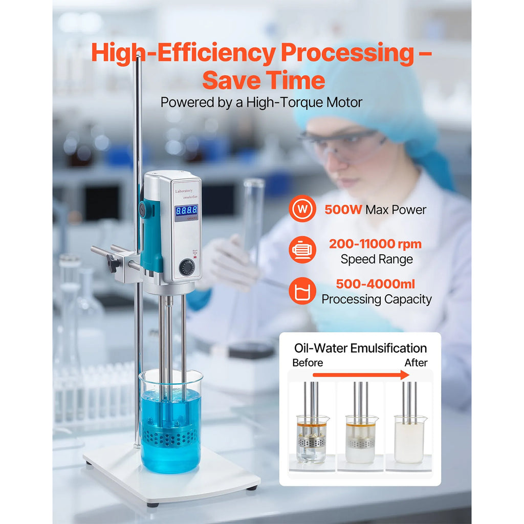 Portable Ultrasonic Homogenizer, 0.3 in Titanium Alloy Probe