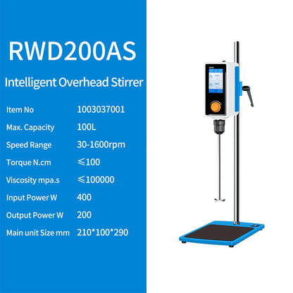 Digital Overhead Stirrer with Touch Screen