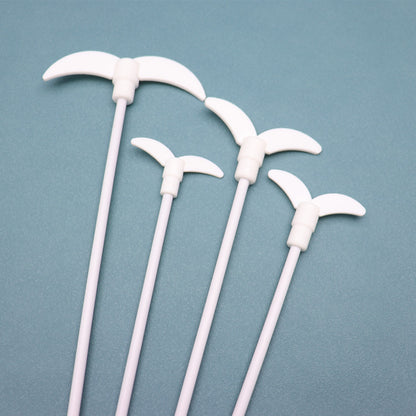 BARE part: PTFE-coated stainless steel shaft + fixed paddle impeller for overhead/elevated stirrers; attaches to electric mixer; NO motor/drive unit