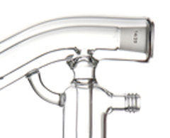 Water trace distiller glass apparatus