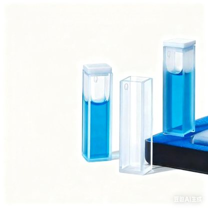 Glass Quartz Cuvette for Ultraviolet Spectrophotometer 5ml/10mm/20mm/30mm/50mm Capacities Two-Way/Fo