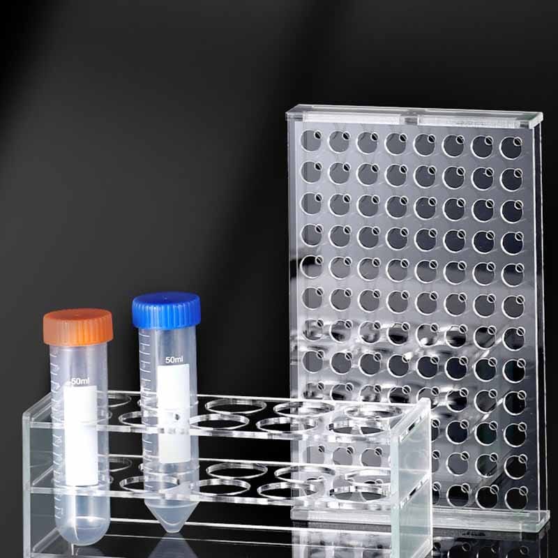 Acrylic Centrifuge Tube Rack, Clear PMMA Tube Holder