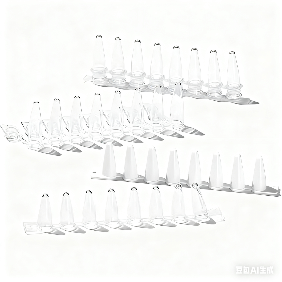 Biotech 0.2ml Transparent PCR Tube Medical Biological Lab Supplies 8 Strips Per Tube Free Samp...