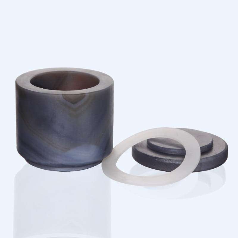 Agate Grinding Jar with Lid & Seal Ring, capacity 50 to 2000ml