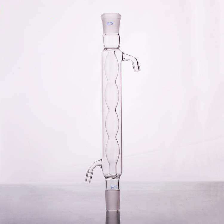 Spherical Allihn condenser with Joint, length 200 mm to 500 mm.