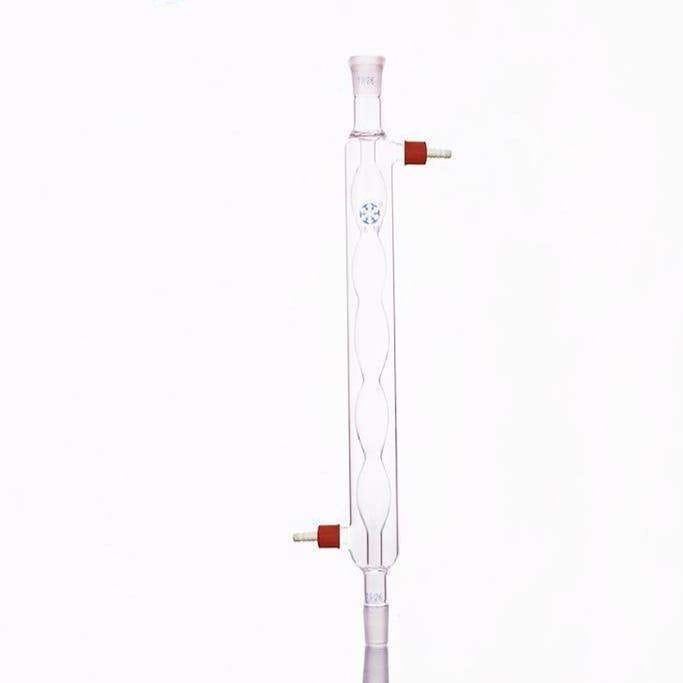 Allihn Condenser 200 to 500mm with Joint and Unscrewable Plastic Connectors, Borosilicate 3.3