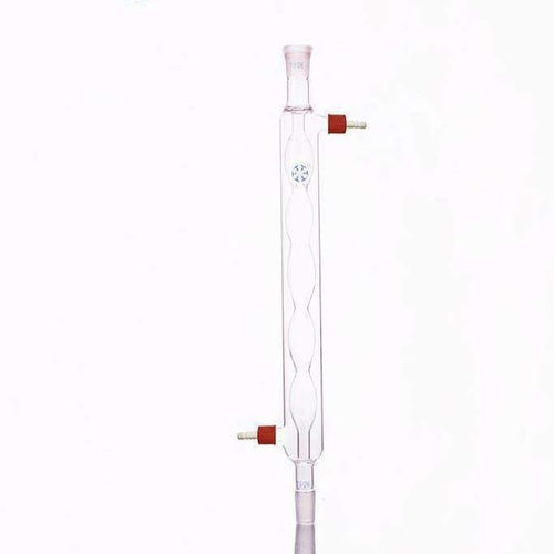 Allihn Condenser 200 to 500mm with Joint and Unscrewable Plastic Connectors, Borosilicate 3.3