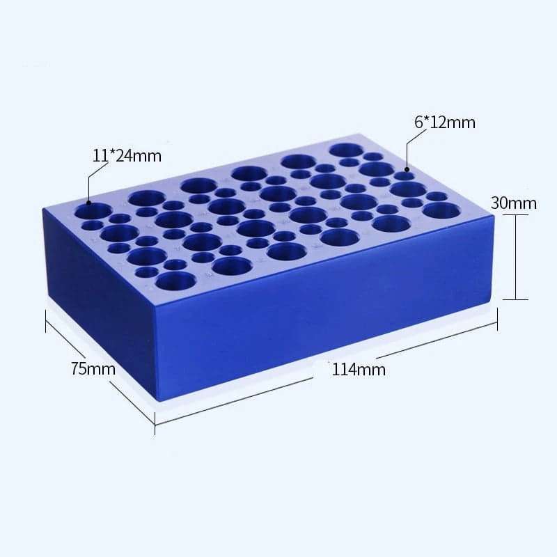 Aluminum cooling rack for 0.2 ml to 50 ml vials