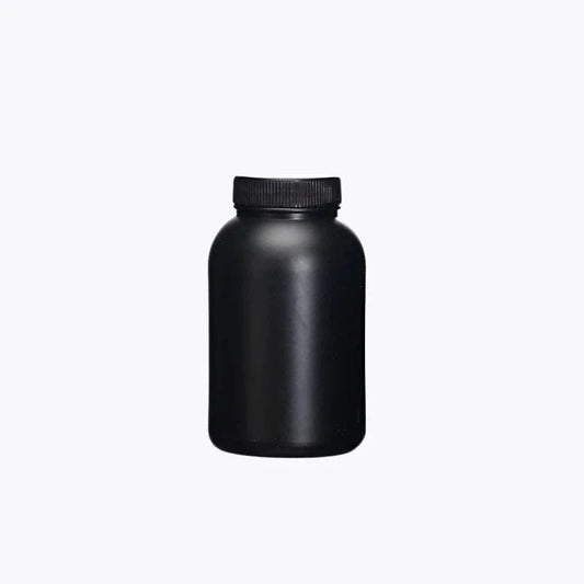 Brown HDPE wide mouth bottles,capacity 50 ml to 2.000 ml