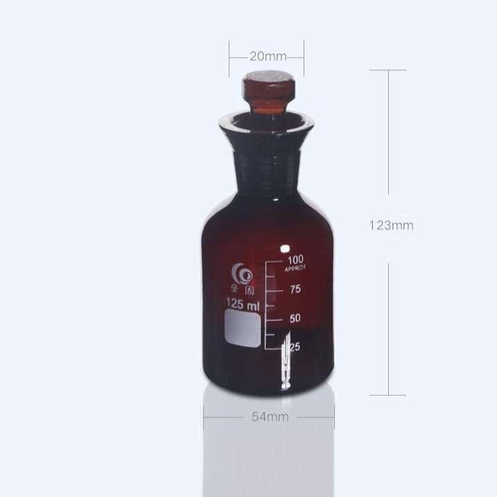 BOD bottle, brown glass, 125 ml to 1.000 ml