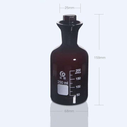 BOD bottle, brown glass, 125 ml to 1.000 ml