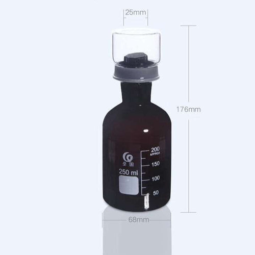 BOD Bottle with cover, Brown Glass, 125 ml to 1.000 ml
