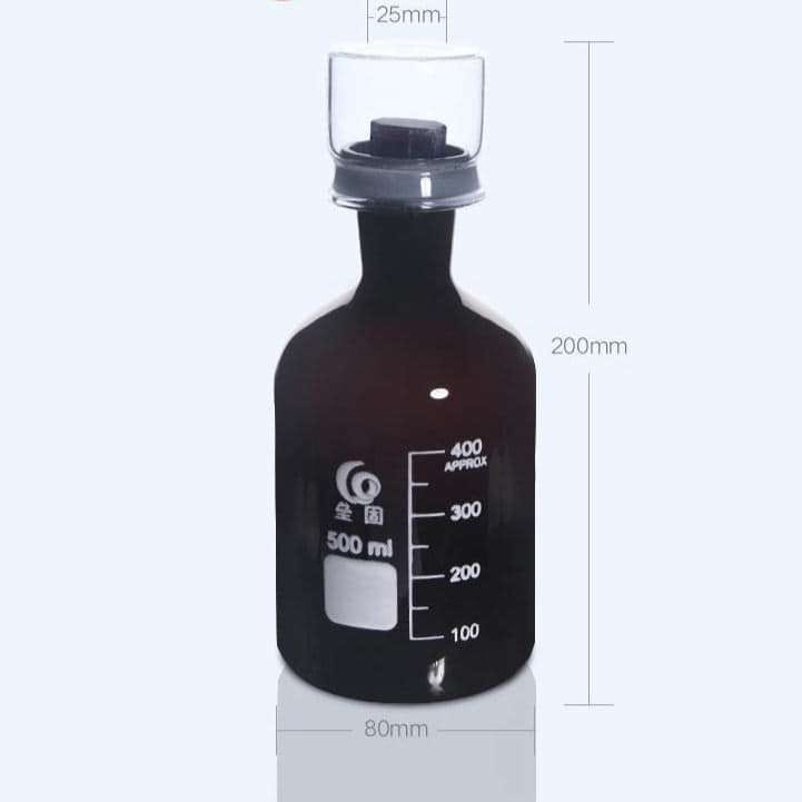 BOD Bottle with cover, Brown Glass, 125 ml to 1.000 ml