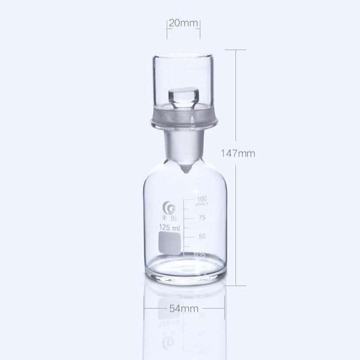 BOD Bottle with cover, Clear Glass, 125 ml to 1.000 ml