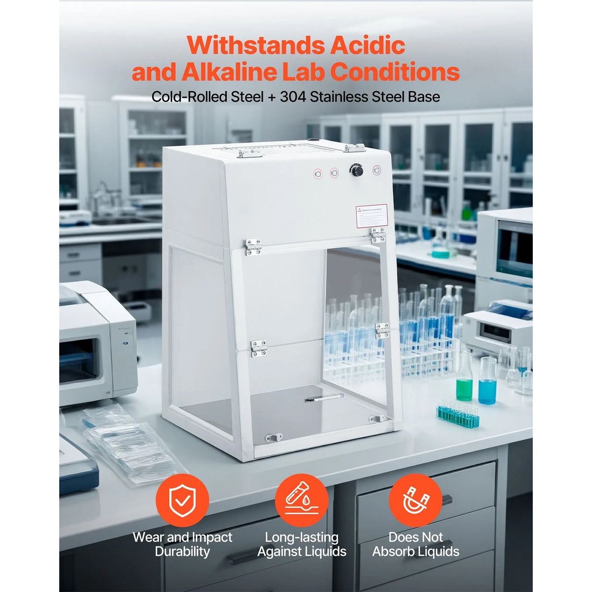 Laminar Flow Hood, Meets ISO Class 5 Clean Room Standard, for Lab Use