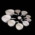 Porcelain Casseroles with Stem, 50 ml to 1000 ml Capacity
