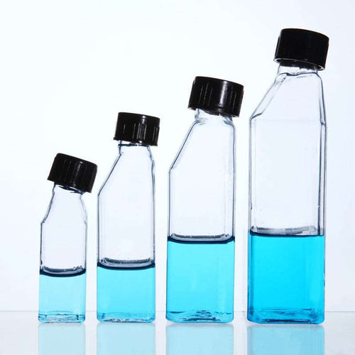 Cell culture bottles with screw cap, capacity 25 to 250 ml