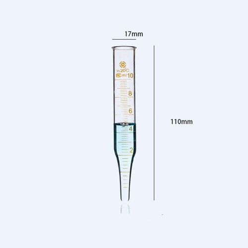 Centrifuge glass tubes with conical bottom, capacity 5 to 50 ml, 10 pcs/pack, without Cap