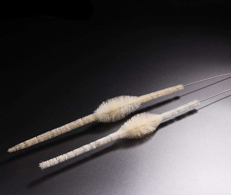 Cleaning brush for volumetric pipettes, galvanised twisted-in wire