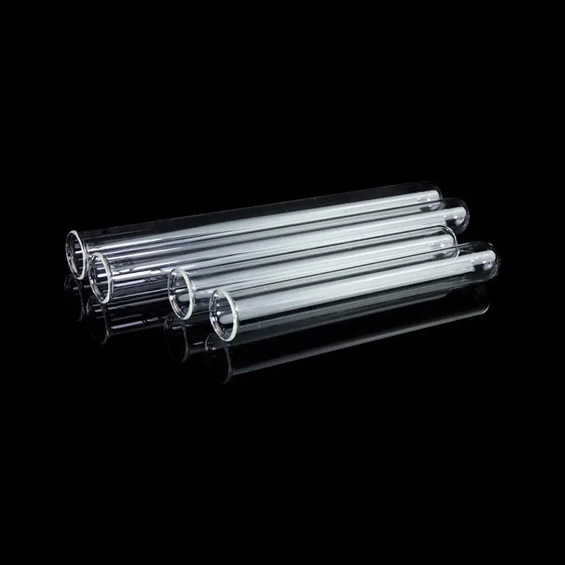 Clear Glass Test Tubes with Beaded Rim, No Graduation, 10 Pcs/Pack