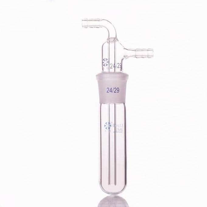 Cold trap with joint and hose connector, capacity 10 to 250 ml