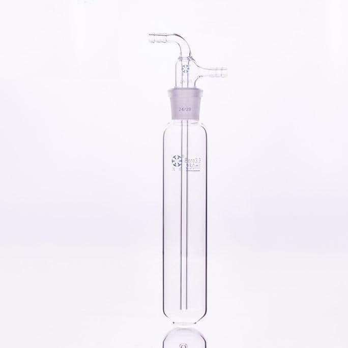 Cold trap with joint and hose connector, capacity 10 to 250 ml