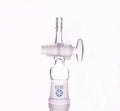 Connecting adapter with joint socket, hose connector and stopcock