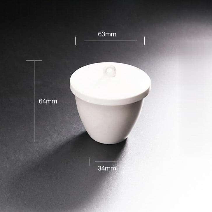 Porcelain Crucible with Cover, Capacity 5 to 300 ml