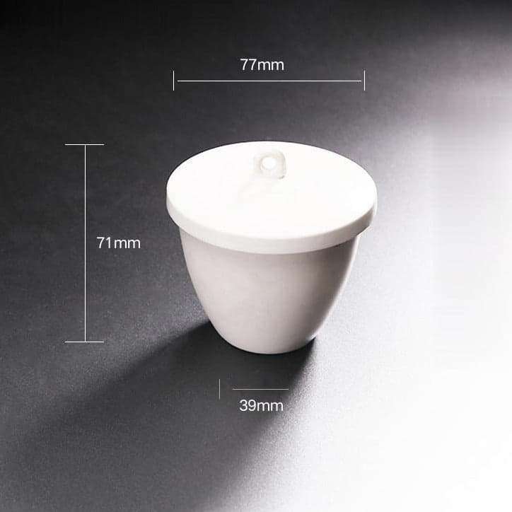 Porcelain Crucible with Cover, Capacity 5 to 300 ml
