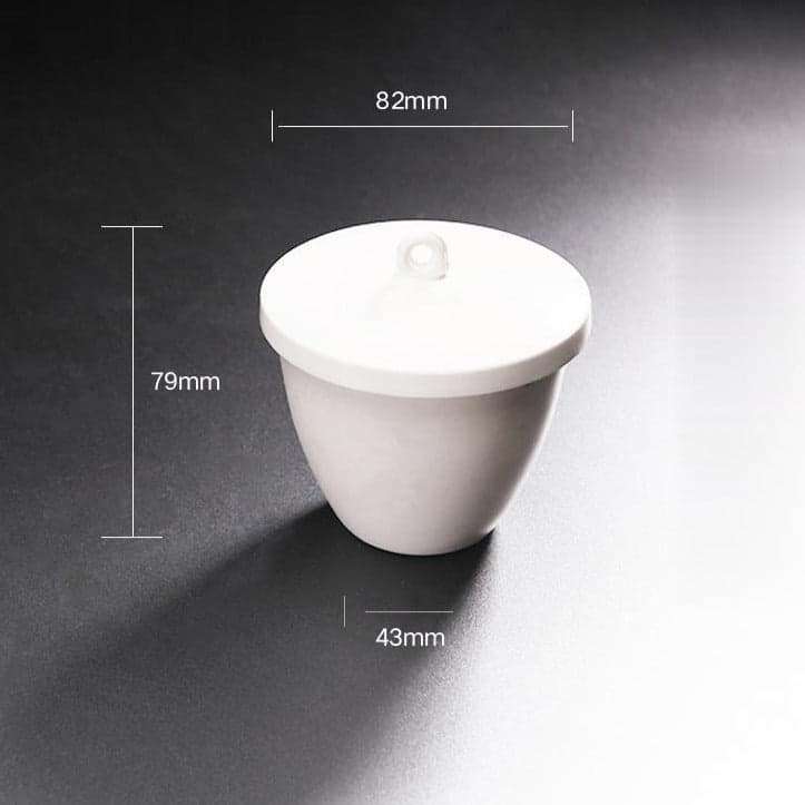 Porcelain Crucible with Cover, Capacity 5 to 300 ml