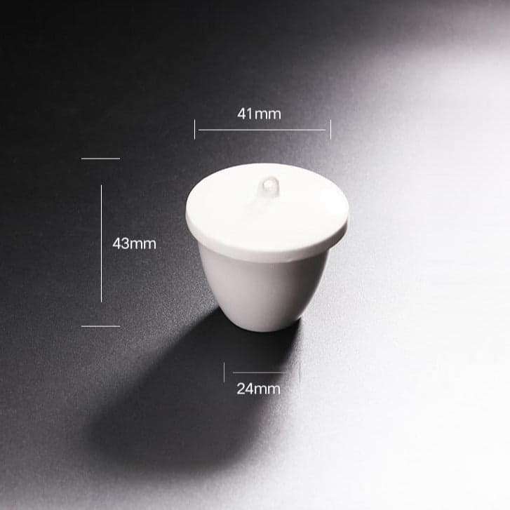 Porcelain Crucible with Cover, Capacity 5 to 300 ml