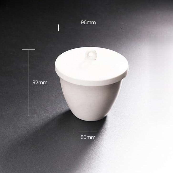 Porcelain Crucible with Cover, Capacity 5 to 300 ml