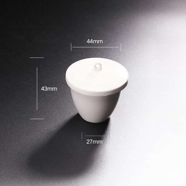 Porcelain Crucible with Cover, Capacity 5 to 300 ml