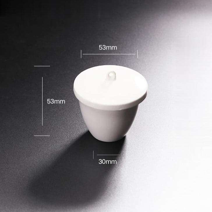 Porcelain Crucible with Cover, Capacity 5 to 300 ml