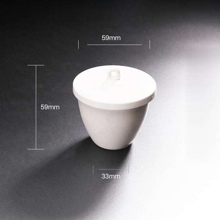 Porcelain Crucible with Cover, Capacity 5 to 300 ml
