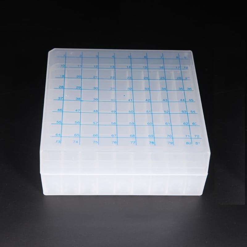 Cryogenic storage box for 2 ml Cryogenic vials, slots 81-100