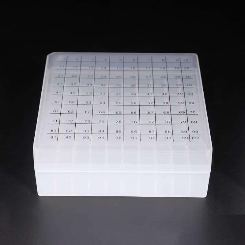 Cryogenic storage box for 2 ml Cryogenic vials, slots 81-100