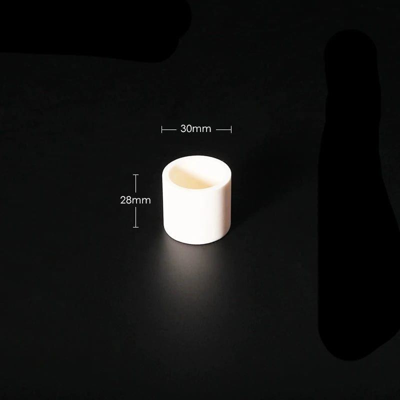 Cylindrical alundum crucible, capacity 5 to 1.000 ml